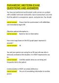 PARAMEDIC MIDTERM-EXAM QUESTIONS AND ANSWERS&period;docx&NewLine;&NewLine;