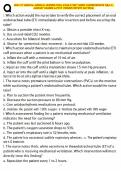 NUR 417 Exam 2 Part 1 Nursing Course Exam Preparation Material Practice Questions with Answers