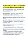 HCAD 710 ACTUAL EXAM QUESTIONS&NewLine;AND COMPLETE STUDY GUIDE 2026