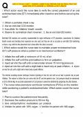 NUR 417 EXAM 2 PART 1 NURSING COURSE EXAM PREPARATION MATERIAL PRACTICE QUESTIONS WITH ANSWERS A&plus; VERIFIED LATEST UPDATE