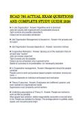 HCAD 760 ACTUAL EXAM QUESTIONS&NewLine;AND COMPLETE STUDY GUIDE 2026