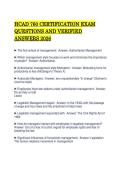 HCAD 760 CERTIFICATION EXAM&NewLine;QUESTIONS AND VERIFIED&NewLine;ANSWERS 2026 
