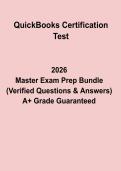 QuickBooks Certification Test PDF &vert; Practice Questions&comma; Study Guide & Answers