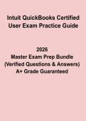 Intuit QuickBooks Certified User Exam Practice Guide PDF &vert; Questions&comma; Answers & Study Note