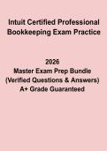 Intuit Certified Professional Bookkeeping Exam Practice PDF &vert; Study Guide&comma; Questions & Answers