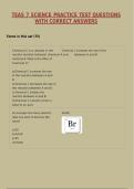 TEAS 7 Science Practice Test Questions with Correct Answers and Clear Explanations