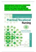 CONTEMPORARY PRACTICAL VOCATIONAL NURSING 9TH EDITION BY CORINNE KURZEN TEST BANK 2025 EDITION ALL CHAPTER COMPLETE ANSWERS GRADED A&plus;
