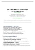 TMC Therapist Multiple Choice Examination&comma; National Board for Respiratory Care&comma; 2026&sol;2027 &ndash; 180-Question CRT&sol;RRT Preparation Exam with Verified Solutions