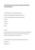 ATI TEAS PRACTICE TEST -2 Exam SCIENCE 180 QUESTIONS WITH COMPLETE SOLUTIONS&NewLine;