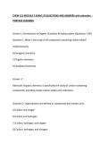 CHEM 121 MODULE 7 EXAM 170 QUESTIONS AND ANSWERS with rationales&period;
