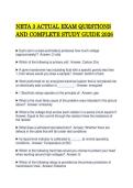NETA 3 ACTUAL EXAM QUESTIONS&NewLine;AND COMPLETE STUDY GUIDE 2026