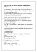 BIO SCI E109 Test Answers Questions With Complete Solutions
