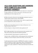 ACLS 2026 QUESTIONS AND ANSWERS WITH COMPLETE SOLUTIONS ALREADY PASSED&excl;&excl;&excl;