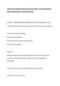 Indiana State Life & Health Insurance Exam 2026 179 Practice Questions & Verified Answers