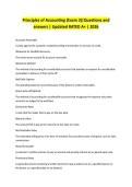 Principles of Accounting &lpar;Exam 3&rpar;&vert;Questions and answers &vert; Updated RATED A&plus; &vert; 2026