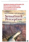 Test Bank For Sensation and Perception 11th Edition by E&period; Bruce Goldstein&comma; Laura Cacciamani&vert;&vert;ISBN 978-0357446478All Chapters&vert;&vert;Complete Guide A&plus;