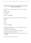 Radiation Protection CH 5 Test &vert; Questions with 100&percnt; Correct Answers&NewLine;&vert; Verified &vert; Latest Update 2026