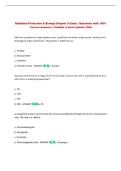 Radiation Protection & Biology Chapter 8 Exam &vert; Questions with 100&percnt;&NewLine;Correct Answers &vert; Verified &vert; Latest Update 2026