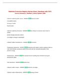 Radiation Protection Registry Review Exam &vert; Questions with 100&percnt;&NewLine;Correct Answers &vert; Verified &vert; Latest Update 2026