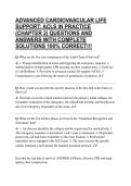 ADVANCED CARDIOVASCULAR LIFE SUPPORT&colon; ACLS IN PRACTICE &lpar;CHAPTER 2&rpar; QUESTIONS AND ANSWERS WITH COMPLETE SOLUTIONS 100&percnt; CORRECT&excl;&excl;&excl;