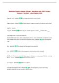 Radiation Physics chapter 4 Exam &vert; Questions with 100&percnt; Correct&NewLine;Answers &vert; Verified &vert; Latest Update 2026