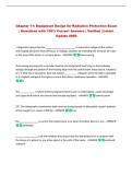 Chapter 11&colon; Equipment Design for Radiation Protection Exam&NewLine;&vert; Questions with 100&percnt; Correct Answers &vert; Verified &vert; Latest&NewLine;Update 2026