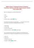 RADT4&colon; Chapter 11 &lpar;Equipment Design for Radiation&NewLine;Protection&rpar; &vert; Questions with 100&percnt; Correct Answers &vert; Verified&NewLine;&vert; Latest Update 2026&NewLine;