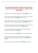 Unit 3&colon; Equipment Design for Radiation Protection Exam &vert;&NewLine;Questions with 100&percnt; Correct Answers &vert; Verified &vert; Latest&NewLine;Update 2026