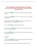 Unit 3&colon; Management of Occupational Radiation Dose &lpar;Imaging&NewLine;Personnel&rpar; Exam &vert; Questions with 100&percnt; Correct Answers &vert; Verified &vert;&NewLine;Latest Update 2026