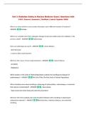 Unit 3&colon; Radiation Safety In Nuclear Medicine Exam &vert; Questions with&NewLine;100&percnt; Correct Answers &vert; Verified &vert; Latest Update 2026