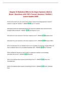 Chapter 9&colon; Radiation Effects On Organ Systems &lpar;Unit 2&rpar;&NewLine;Exam &vert; Questions with 100&percnt; Correct Answers &vert; Verified &vert;&NewLine;Latest Update 2026