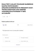 EXAM TEST 2 MILADY STANDARD BARBERING SAMPLE STATE BOARD &vert; UPDATE&vert;COMPREHENSIVE FREQUENT MOST-TESTED QUESTIONS AND VERIFIED ANSWERS&sol;SOLUTIONS&vert;GET IT 100&percnt; ACCURATE&excl;&excl;