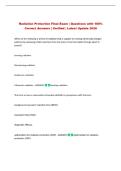 Radiation Protection Final Exam &vert; Questions with 100&percnt;&NewLine;Correct Answers &vert; Verified &vert; Latest Update 2026