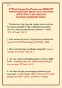 NYC High Pressure Plant Tender exam COMPLETE &NewLine;VERIFIED QUESTIONS AND DETAILED SOLUTIONS &NewLine;LATEST UPDATE THIS YEAR-JUST &NewLine;RELEASED&period;pdf&vert;&vert;NEWEST EXAM&excl;&excl;&excl; 