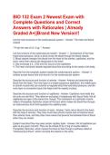 BIO 132 Exam 2 Newest Exam with Complete Questions and Correct Answers with Rationales &vert; Already Graded A&plus;&vert;&vert;Brand New Version&excl;&excl;