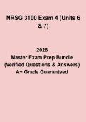 NRSG 3100 Exam 4 &lpar;Units 6 & 7&rpar; PDF &ndash; Nursing Study Guide & Practice Questions