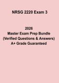 NRSG 2220 Exam 3 PDF &ndash; Nursing Study Guide & Practice Questions for Exam Success