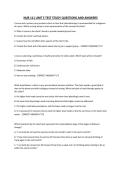 NUR 111 UNIT 5 TEST STUDY QUESTIONS AND ANSWERS&period;