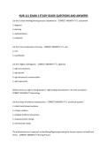 NUR 111 EXAM 1 STUDY GUIDE QUESTIONS AND ANSWERS&period;