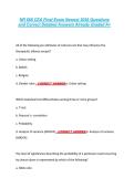 NR 668 CEA Final Exam Newest 2026 Questions &NewLine;and Correct Detailed Answers Already Graded A&plus; 