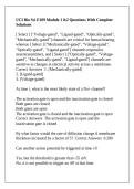 UCI Bio Sci E109 Module 1 &2 Questions With Complete Solutions
