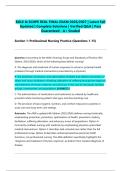 ROLE & SCOPE REAL FINAL EXAM 2026&sol;2027 &vert; Latest Fall Updated &vert; Complete Solutions &vert; Verified Q&A &vert; Pass Guaranteed - A&plus; Graded&NewLine;&NewLine;