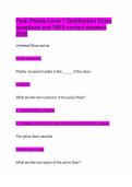 Peak Pilates Level 1 Certification Exam questions and 100&percnt; correct answers 2026