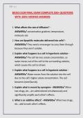 BIOSCI E109 FINAL EXAM COMPLETE 200&plus; QUESTIONS WITH 100&percnt; VERIFIED ANSWERS