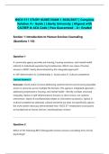 HSCO 511 STUDY GUIDE EXAM 1 2026&sol;2027 &vert; Complete Solution A&plus; Guide &vert; Liberty University &vert; Aligned with CACREP & ACA Code &vert; Pass Guaranteed - A&plus; Graded&NewLine;&NewLine;