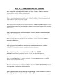 NUR 162 EXAM 4 QUESTIONS AND ANSWERS