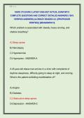 NURS 275 EXAM 2 LATEST 2026-2027 ACTUAL EXAM WITH &NewLine;COMPLETE QUESTIONS AND CORRECT DETAILED ANSWERS &lpar;100&percnt; &NewLine;VERIFIED ANSWERS&rpar; &vert;ALREADY GRADED A&plus;&vert; &vert;&vert;PROFESSOR &NewLine;VERIFIED&vert;&vert; &vert;&vert;BRANDNEW&excl;&excl;&excl;&vert;&vert;