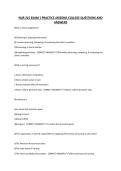 NUR 215 EXAM 1 PRACTICE ARIZONA COLLEGE QUESTIONS AND ANSWERS&period;