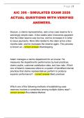 AIC 300 - SIMULATED EXAM 2026 &NewLine;ACTUAL QUESTIONS WITH VERIFIED &NewLine;ANSWERS&period;