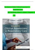 Test Bank for Wilkins&rsquo; Clinical Assessment in &NewLine;Respiratory Care&comma;&NewLine;9th Editionby Albert J&period; Heuer&comma; Chapters 1 &NewLine;- 21